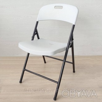 Складаний стілець білий SW-00001609
Матеріал: сидіння та спинка виконані з поліп. . фото 1