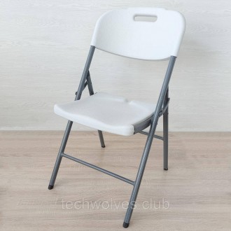 Складаний стілець (стандартний тип) 47,5*59*86,5см білий SW-00001607
Матеріал: с. . фото 2