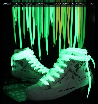Шнурки: converse шнурівка конверси — світяться в темряві неонові
не фарбовані — . . фото 4