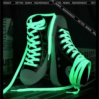 Шнурки: converse шнурівка конверси — світяться в темряві неонові
не фарбовані — . . фото 2