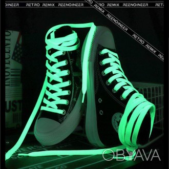 Шнурки: converse шнурівка конверси — світяться в темряві неонові
не фарбовані — . . фото 1