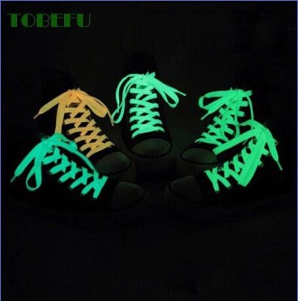 Люмінесцентні шнурки неонові фосфорні світні в темряві для кросівок і кедів
Фосф. . фото 7