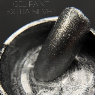Гель-краска Crooz Extra Silver Серебро 5 г. . фото 1