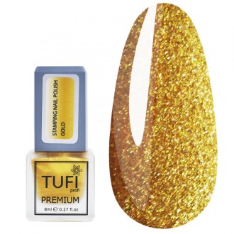 Лак для стемпинга TUFI profi PREMIUM Stamping золотой 8 мл. Никополь. фото 1 Лак для стемпинга TUFI profi PREMIUM Stamping золотой 8 мл. Никополь. фото 1