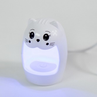 Лампа для ногтей Led, 6w, мини – портативная LED-лампа в виде милого котика. Иде. . фото 2