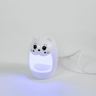 Лампа для ногтей Led, 6w, мини – портативная LED-лампа в виде милого котика. Иде. . фото 7