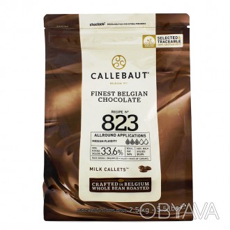 Шоколад молочний Callebaut 33,6%, 2,5кг
