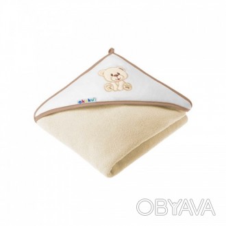 Теплое и мягкое детское полотенце с капюшоном изготовлено из высококачественного. . фото 1