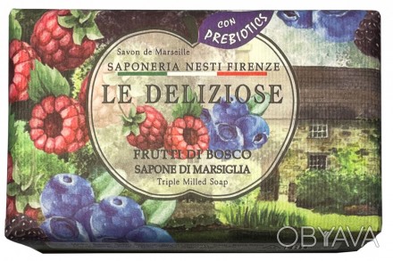 Итальянское Мыло Nesti Dante Le Deliziose Лесные ягоды
	Натуральное питательное . . фото 1