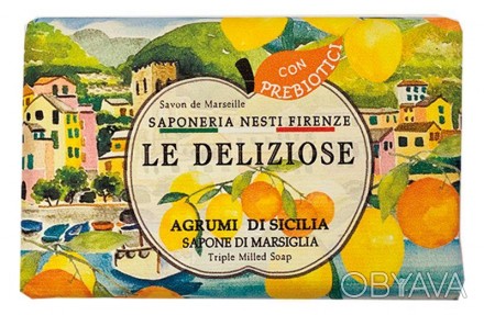 Итальянское Мыло Nesti Dante Le Deliziose Сицилийские цитрусы
	Свежее натурально. . фото 1