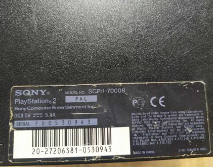 Ігрова консоль Sony Playstation 2, оригінальна, не чіпована. У комплекті все нео. . фото 7