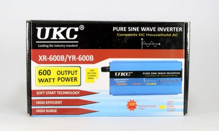 
Инвертор UKC AC/DC, 600W можно использовать для зарядки и работы: ноутбуков, ви. . фото 7