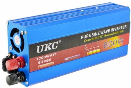 
Инвертор UKC AC/DC, 600W можно использовать для зарядки и работы: ноутбуков, ви. . фото 2