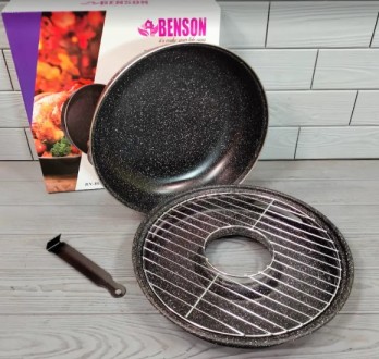 На сковородке ГРИЛЬ-ГАЗ Benson BN-803 можно приготовить в домашних условиях, на . . фото 2