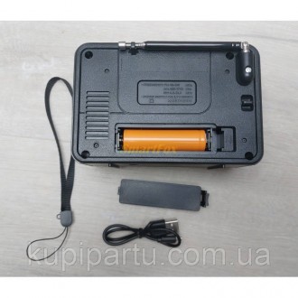 радіоприймач зі знімним акумулятором, Bluetooth, USB і SD 15 см*10 см*7 см GOLON. . фото 3