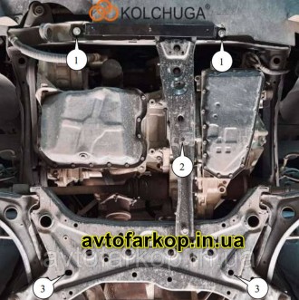 Защита двигателя , КПП и радиатора для автомобиля:
Jeep Compass (2006-2016)(Коль. . фото 6