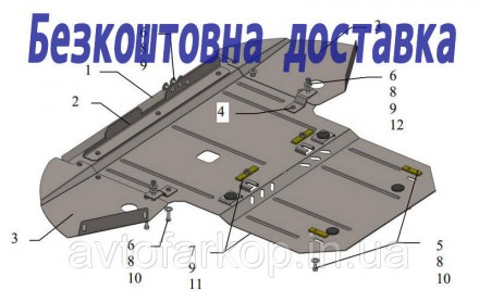 Защита двигателя для автомобиля:
Audi A8 D3 (2002-2010) Кольчуга
	
	
	Защищает д. . фото 2