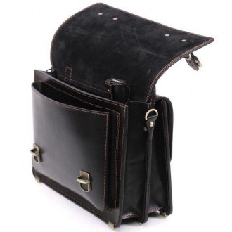 Стильний, оригінальний кежуал casual портфель на 2 відділення, ручної роботи з н. . фото 7