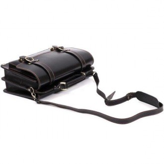Стильний, оригінальний кежуал casual портфель на 2 відділення, ручної роботи з н. . фото 4