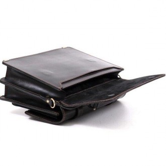 Стильний, оригінальний кежуал casual портфель на 2 відділення, ручної роботи з н. . фото 5