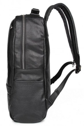 Місткий рюкзак із натуральної шкіри для ноутбука до 16". У рюкзак, крім ноутбука. . фото 8