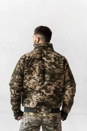 Тактична військова куртка бомбер демісезон з капюшоном, піксель камуфляж.
Вигото. . фото 3