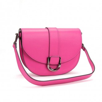 Стильна італійська рожева малинова сумочка з натуральної шкіри.
Розмір: 24 x 19 . . фото 5