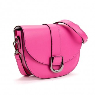 Стильна італійська рожева малинова сумочка з натуральної шкіри.
Розмір: 24 x 19 . . фото 2
