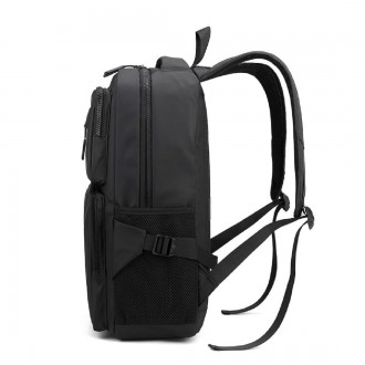 Чоловічий місткий повсякденний, дорожній рюкзак, рюкзак діловий, для ноутбука тк. . фото 6