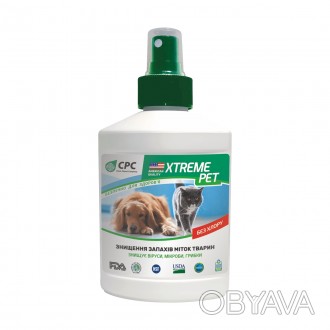 Средство для уничтожения запахов меток животных 0.25л Xtreme PET