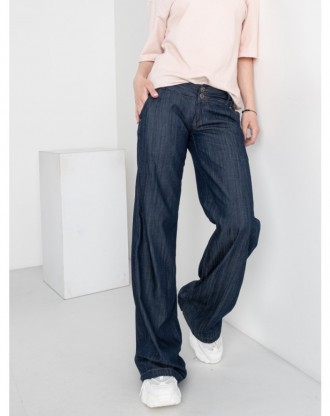 
 Джинсы широкие женские из тонкого джинса, к низу расширяются
Бренд; Jeans Wear. . фото 3