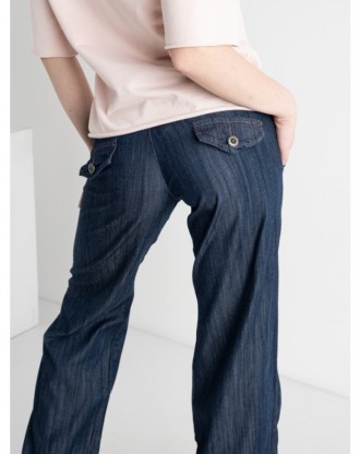
 Джинсы широкие женские из тонкого джинса, к низу расширяются
Бренд; Jeans Wear. . фото 6