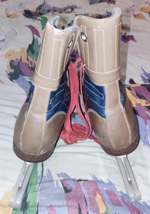 Мужские фигурные коньки Fagan с чехлами, made in England, размер-42, стелька-27с. . фото 7