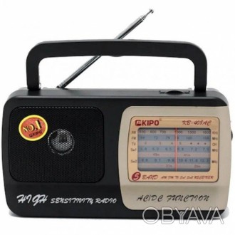 Радиоприёмник KIPO KB-408AC предназначен для прослушивания радиопередач на встро. . фото 1