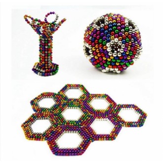 Неокуб Neocube 216 шариков 5мм в металлическом боксе (разноцветный)
Размер неоку. . фото 3