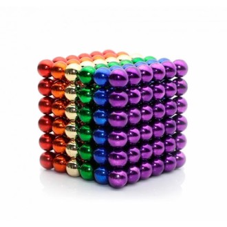 Неокуб Neocube 216 шариков 5мм в металлическом боксе (разноцветный)
Размер неоку. . фото 2