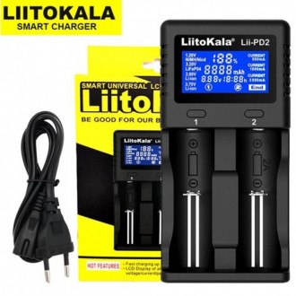 Зарядний пристрій LiitoKala Lii-PD2 являє собою багатофункціональний зарядний пр. . фото 2