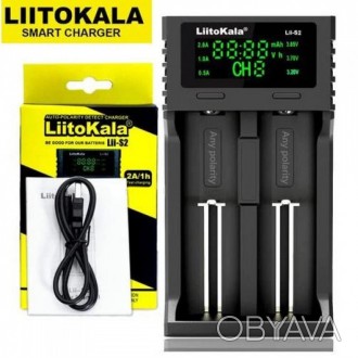 Зарядное LiitoKala Lii-S2 — універсальний зарядний пристрій з інформаційним дисп. . фото 1