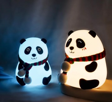 Силіконовий світильник "Панда" — оригінальний нічник, який зможе прикрасити не т. . фото 5