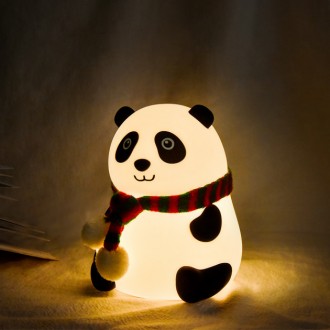 Силіконовий світильник "Панда" — оригінальний нічник, який зможе прикрасити не т. . фото 3