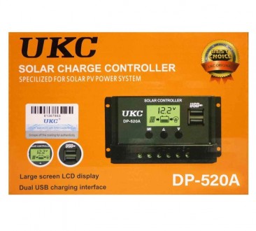 
Контроллер заряда солнечный UKC DP-520A 20A 12/24 В
Контроллер заряда от солнеч. . фото 8
