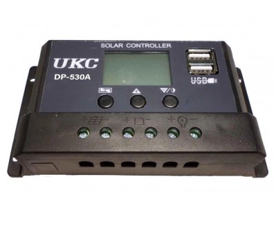 
Контроллер заряда солнечный UKC DP-530A 30A 12/24 В
Контроллер заряда от солнеч. . фото 3