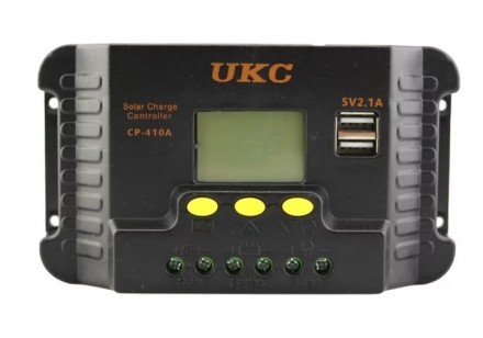 
Контроллер заряда для солнечной панели UKC CP- 410A 10A 12/24 В
Контроллер для . . фото 2