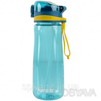 Бутылочка для воды Kite. Предназначена для воды и других напитков. Объем: 600 мл. . фото 1