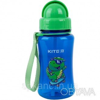 Бутылочка для воды Kite. Предназначена для воды и других напитков. Объем: 350 мл. . фото 1