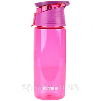 Бутылочка для воды Kite, 550 мл, темно-розовая. Изготовлена из тритана. Тритан –. . фото 2