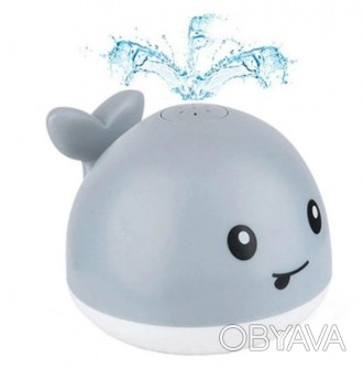 Игрушка водоплавающий кит Креативная игрушка для ванны с распылением воды и корп. . фото 1