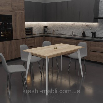 Стол Неман БОН 1180х680 ДСП Дуб сонома/Белый. Киев. фото 1