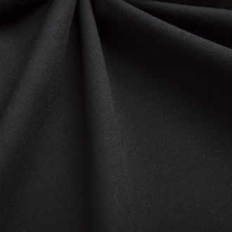 Трикотаж 240 гр/м2, черный, 100% хлопок - это высококачественный материал, идеал. . фото 3