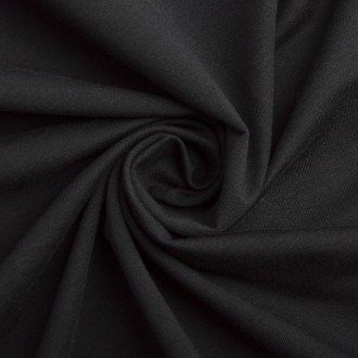 Трикотаж 240 гр/м2, черный, 100% хлопок - это высококачественный материал, идеал. . фото 2